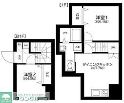 The Residence Nihonbashi 2DKの間取図画像