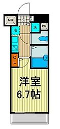 ガラ・ステージ日本橋茅場町 1Kの間取図画像