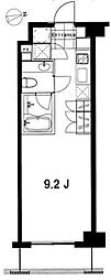 フレンシア麻布十番ノース 1Kの間取図画像