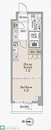 オーキッドレジデンス住吉 1DKの間取図画像