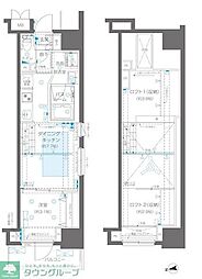 ZOOM新宿御苑前 1DKの間取図画像