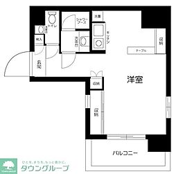 アクシア新宿御苑 ワンルームの間取図画像
