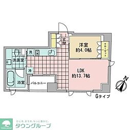 アズ日本橋人形町 1LDKの間取図画像
