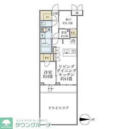 目黒区緑が丘1丁目マンション 1SLDKの間取図画像