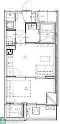 G&J門前仲町 1DKの間取図画像