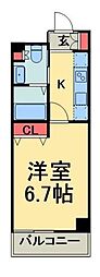 エスティメゾン大島 1Kの間取図画像