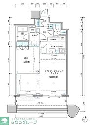 パークタワー勝どきサウス 1LDKの間取図画像