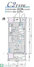 ヴェルト目黒西 1Kの間取図画像
