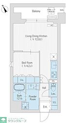 ハレマカニ御苑 1LDKの間取図画像