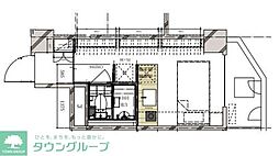 TRUST VALUE不動前 8階ワンルームの間取り