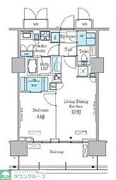 HARUMI　FLAG　PORT　VILLAGE　C棟 3階1LDKの間取り