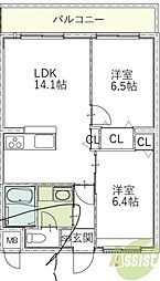 (仮称）瓦宮アリビオ 2階