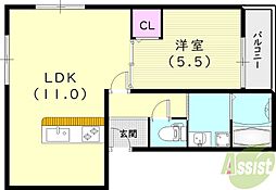 クレール常光寺 2階