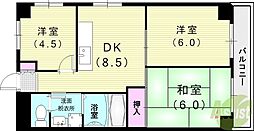 尼崎梅ノ木公園アーバンリズ 1階3DKの間取り