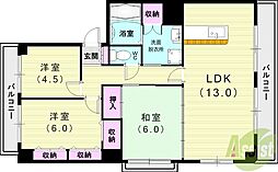 サンセリテ・III・源 2階3LDKの間取り