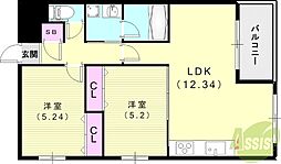 ディアコート野村 2階