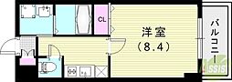 アーバングレース 1Kの間取図画像