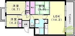 エステートプラザナカノ 3LDKの間取図画像