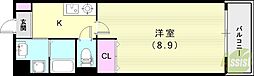 リレシャルク 1Kの間取図画像