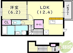 アルビコッコ 1LDKの間取図画像