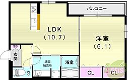 ルミナーレ 1LDKの間取図画像
