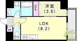 maison PREMIER6 1LDKの間取図画像