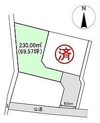 売土地　岩沼市南長谷字原西　住宅用地の土地画像