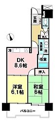 間取図画像 2DK