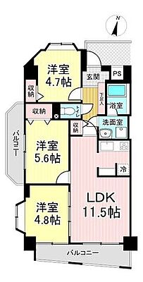 間取り セザール富沢 2階/-