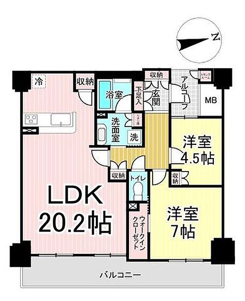 間取りを拡大表示