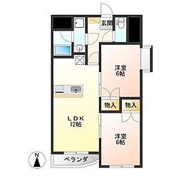 OMRESIDENCE八幡山公園 2LDKの間取図画像
