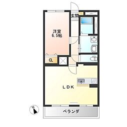 間取図画像 1LDK