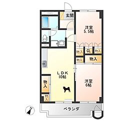 間取図画像 2LDK