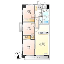 間取図画像 3LDK