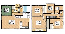 中古戸建　本郷北方　大和ハウス長期優良住宅 5LDKの間取り