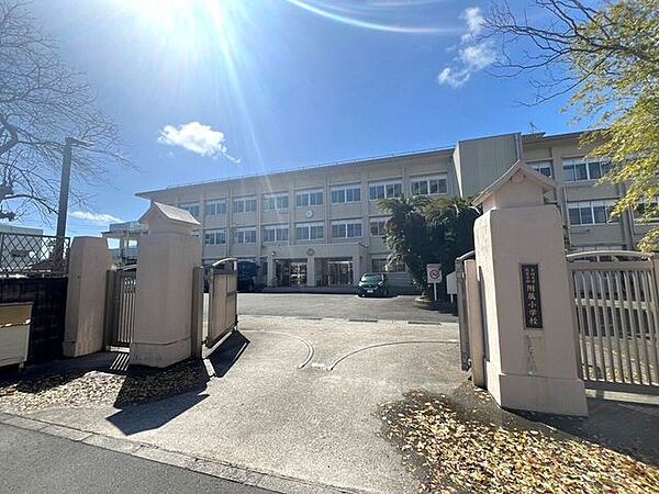 宮崎大学教育学部附属小学校教育目標：「ともだちいっぱい　あせいっぱい　まなびいっぱい　～社会の変化に自ら対応することができる豊かな心をもった児童の育成～」。 1100m