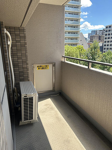 南東向きバルコニー。