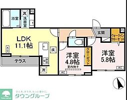 間取図画像 2LDK