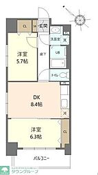 ステイブル協和 1階1DKの間取り