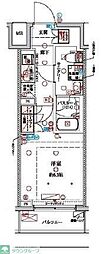 ラクラス横浜 1Kの間取図画像
