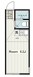 ユナイト上星川ボナパルト ワンルームの間取図画像