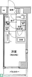 アイル横浜ベイサイド 1Kの間取図画像