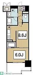 ベルラディエ新横浜 1LDKの間取図画像