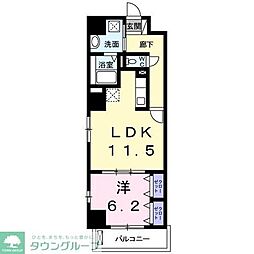グランスイート新横浜1 1LDKの間取図画像