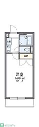 レオパレスゴールドレジデンスクレア2 1Kの間取図画像