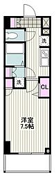 Nステージ鶴見 1Kの間取図画像