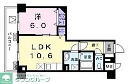 菊水レジデンス綱島1 1LDKの間取図画像