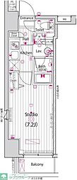 ガーラ新横浜グランドステージ 1Kの間取図画像