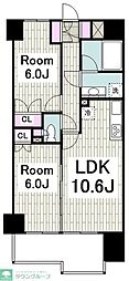コンフォリア新子安 2LDKの間取図画像