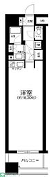 ドメス新横浜 ワンルームの間取図画像